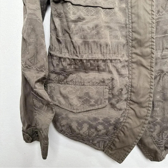 Maison Scotch Womens  M Brown Military Jacket Gorp Core - Picture 5 of 13